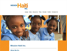 Tablet Screenshot of missionhaitiinc.org